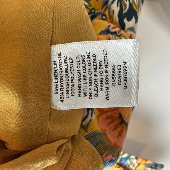 Y2K Brass Plum Nordstrom Floral Linen Blazer - Picture 8 of 8